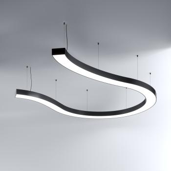 Snake-ähnliche LED-Installation für kreative Raumnutzung